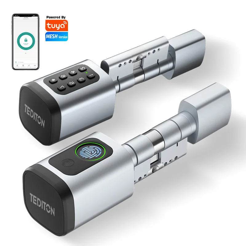 TTLock Smart Euro Door Lock – Fingerprint, Keypad & RFID Access