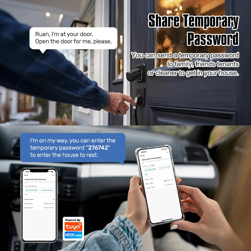 TTLock Smart Euro Door Lock – Fingerprint, Keypad & RFID Access