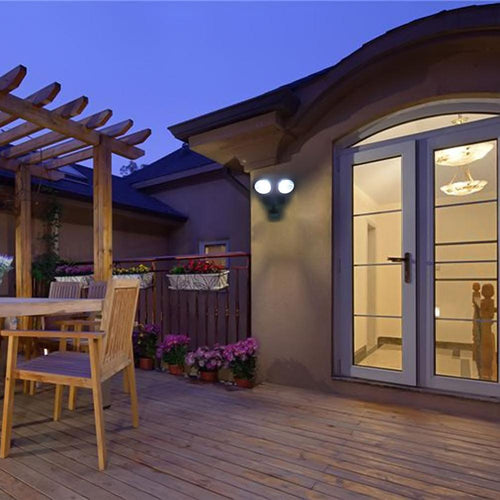 22-LED Solar Motion-Sensor Light with Adjustable Dual Heads