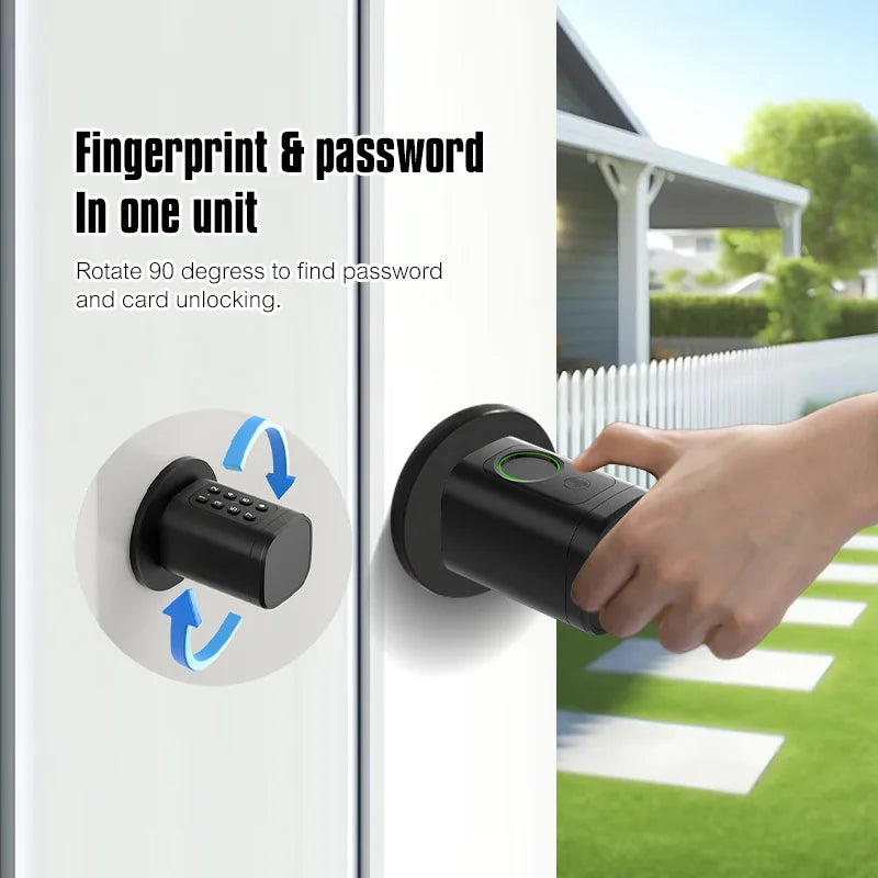 TTLock Smart Euro Door Lock – Fingerprint, Keypad & RFID Access