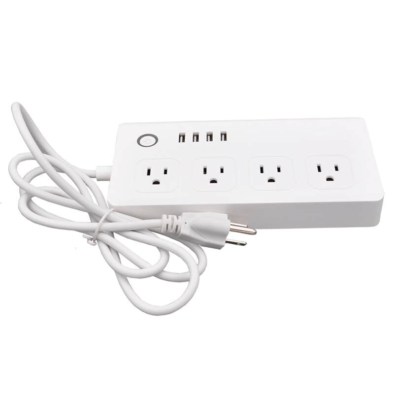UseeLink Wi-Fi Smart Power Strip – 4 AC Outlets & 4 USB Ports