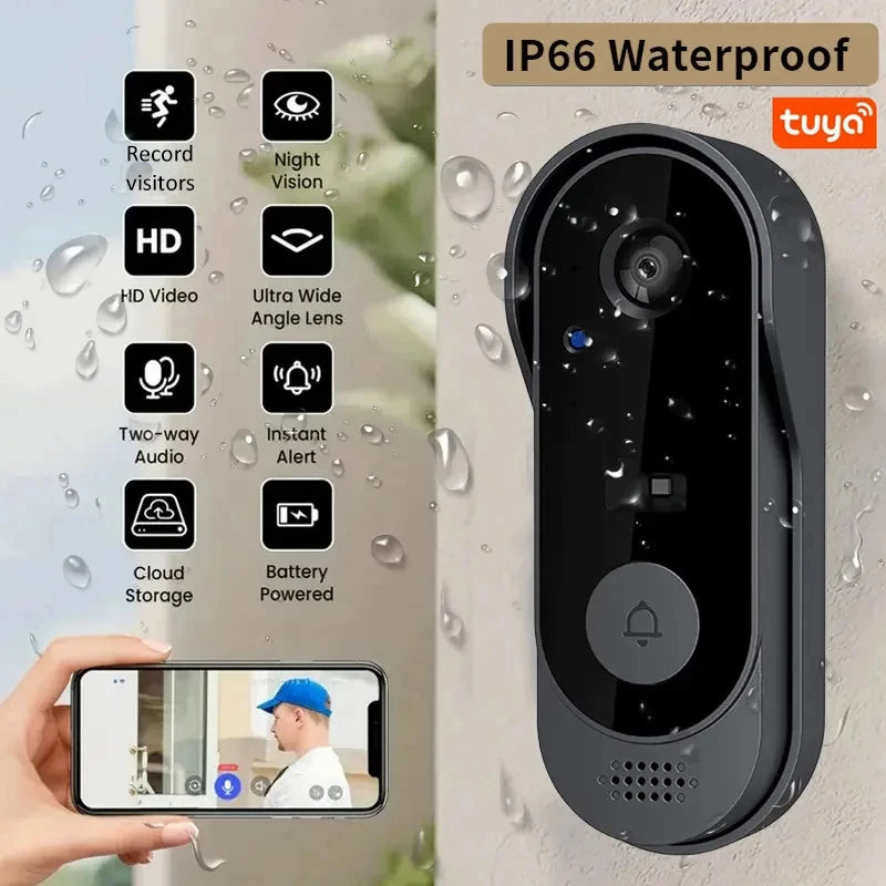 Tuya Doorbell With Camera Wireless Bundle Doorbell Smart Home WIFI HD