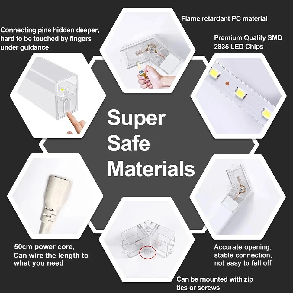 Hexagon LED Garage Ceiling Light 6500K