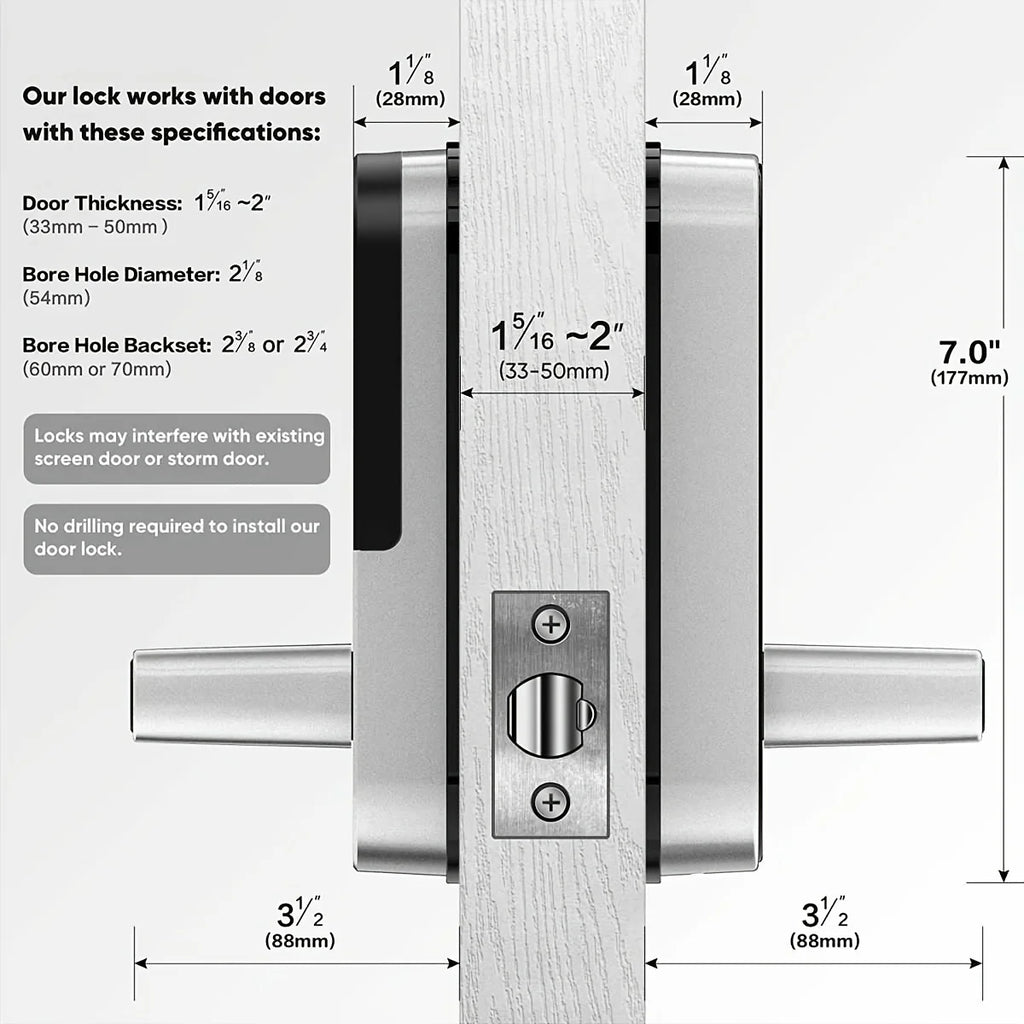 WiFi Fingerprint Smart Door Lock – Remote App Control