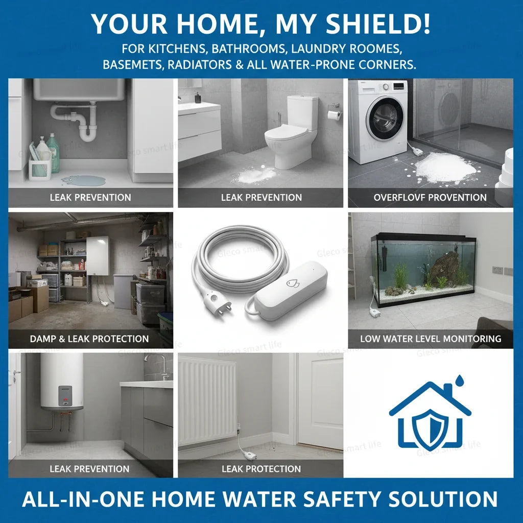 Zigbee Water-Leak & Low-Water-Level Sensor for Tuya Smart Life