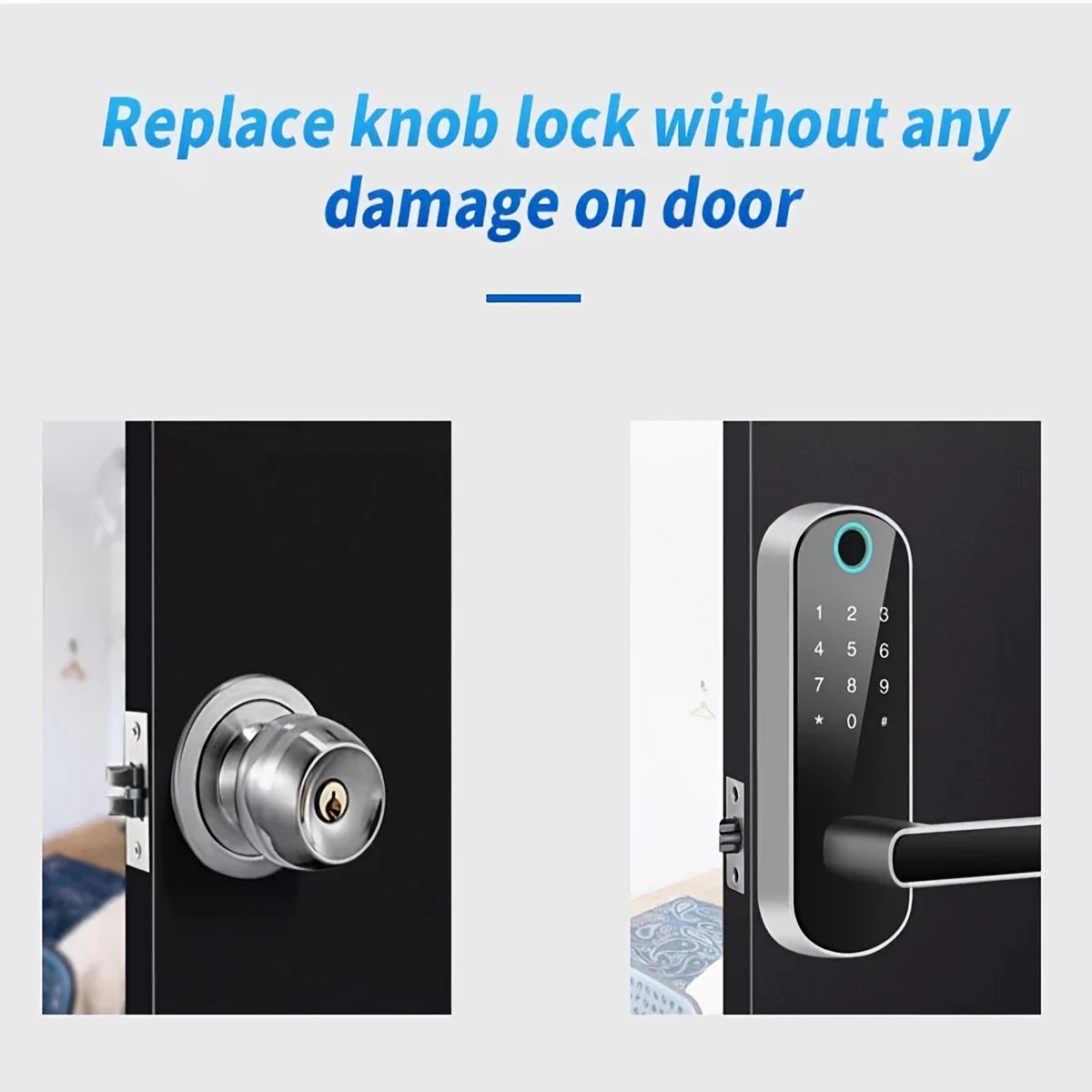 WiFi Fingerprint Smart Door Lock – Remote App Control
