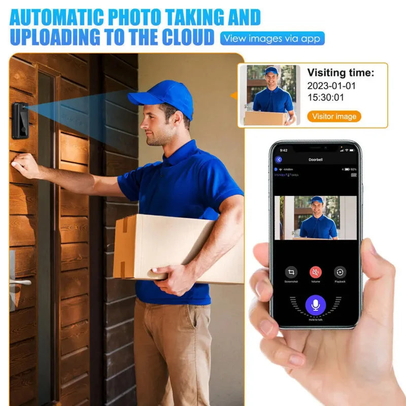 Tuya Doorbell With Camera Wireless Bundle Doorbell Smart Home WIFI HD