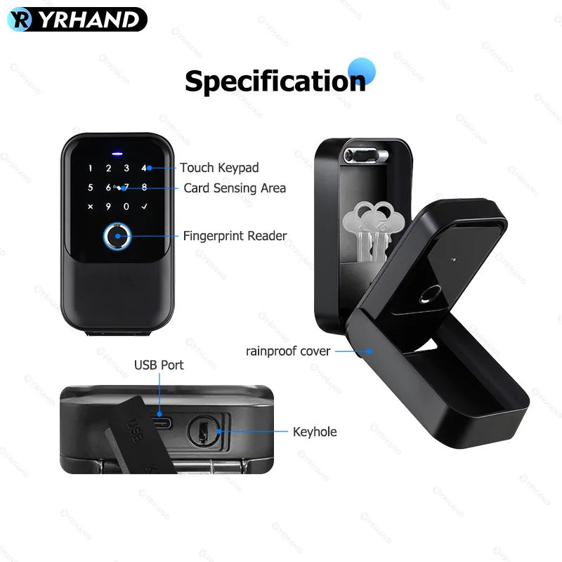 Tuya TTLock Smart Door Lock – Fingerprint & RFID Access