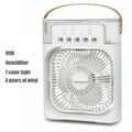 Portable USB Air Cooler & Humidifier with LED Light