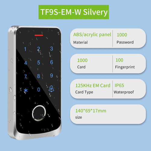 Smart Fingerprint ID Keypad Access Control Lock System