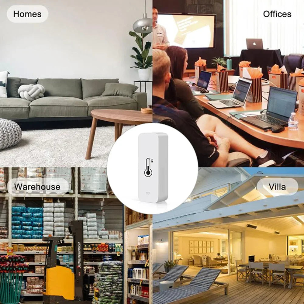 Tuya Indoor Temperature & Humidity Sensor – Wi-Fi or Zigbee