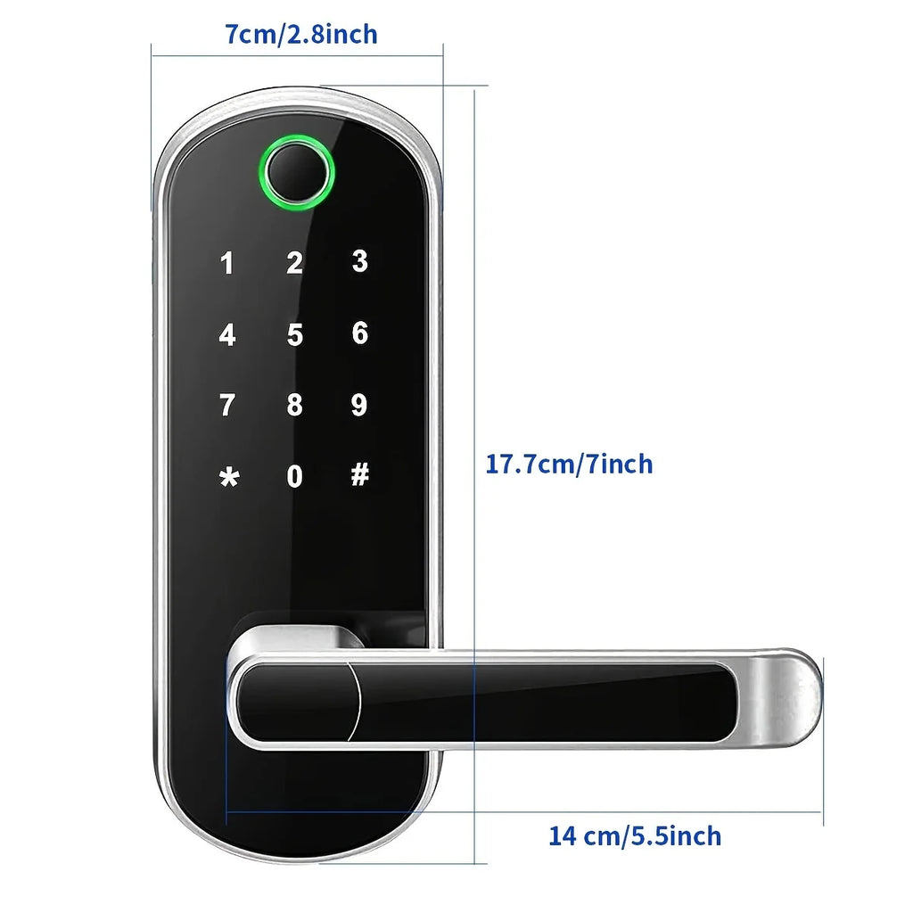 WiFi Fingerprint Smart Door Lock – Remote App Control